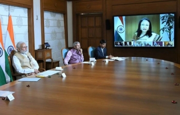  Prime Minister video conference with the Heads of Indian Missions